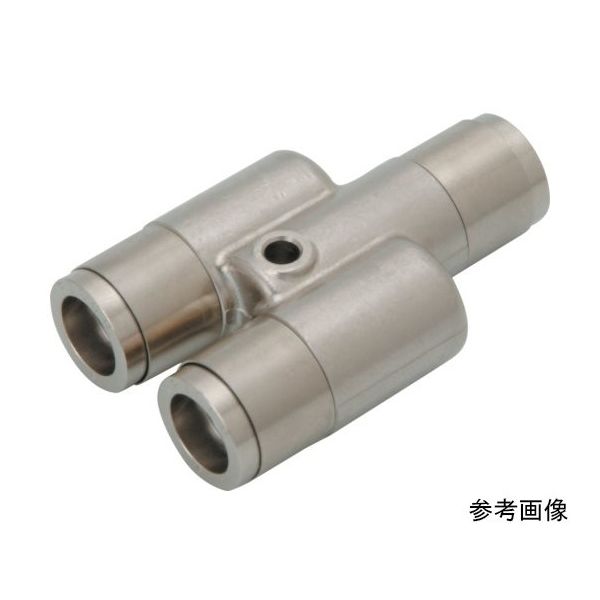 日本ピスコ 耐スパッタ用ワンタッチ継手 チューブフィッティング ブラスユニオンワイ チューブ8 カバー付き KY8 1個（直送品）