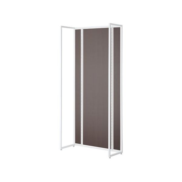アズワン UR壁面タイプ W90×H210cm 【本体 】【ホワイト枠×ダークブラウンパネル】 65-8761-35 1セット（直送品）