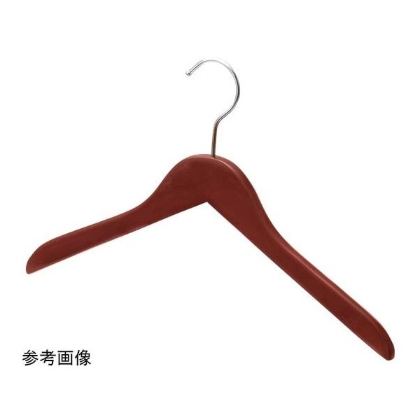 アズワン 木製ハンガー ブラウン 平型(メープル)W42cm 60本入 65-8873-92 1セット(60本)（直送品）
