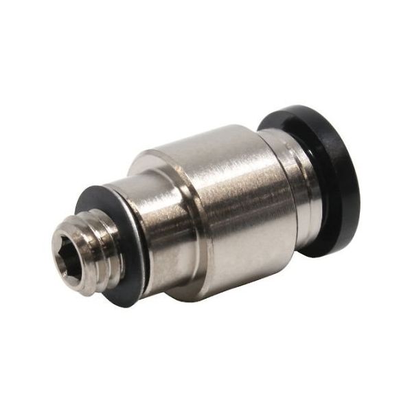 日本ピスコ チューブフィッティング 六角穴付ストレート チューブ6 接続口径M6×1 POC6-M6 1個 61-1907-55（直送品）