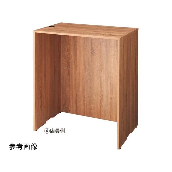 アズワン 木製ハイカウンター H100cm W120cm ラスティック柄 65-8883-46 1台（直送品）