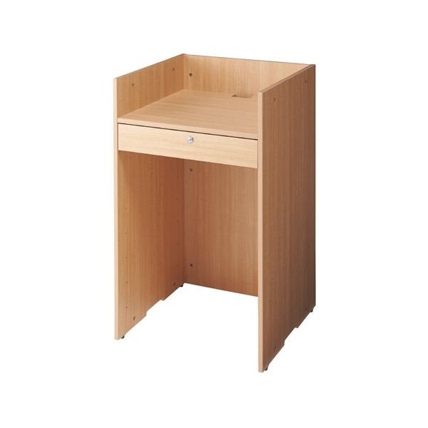 アズワン 木製レジ台 エクリュ 65-8883-59 1台（直送品）