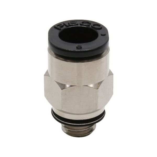 日本ピスコ チューブフィッティング ミニストレート PC6-M6M 1個 61-1910-30（直送品）