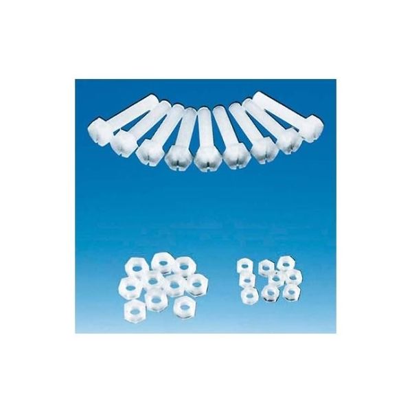 フロン工業 CTFE六角ナット M12 F-7089-012 1本 61-4393-66（直送品）