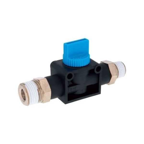 日本ピスコ ハンドバルブ ニップル2方弁チューブR3/8出力R1/4 HV03-02-2 1個 64-4805-01（直送品）