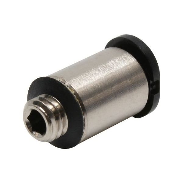 日本ピスコ チューブフィッティングミニ 六角穴付ストレート チューブ4 接続口径M5×0.8 POC4-M5M 1個 61-1910-34（直送品）