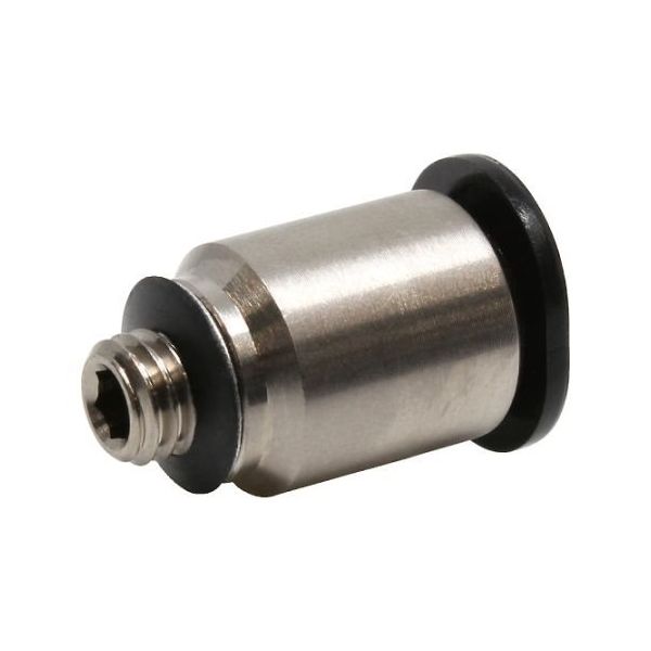 日本ピスコ チューブフィッティングミニ 六角穴付ストレート チューブ6 接続口径M5×0.8 POC6-M5M 1個 61-1910-37（直送品）