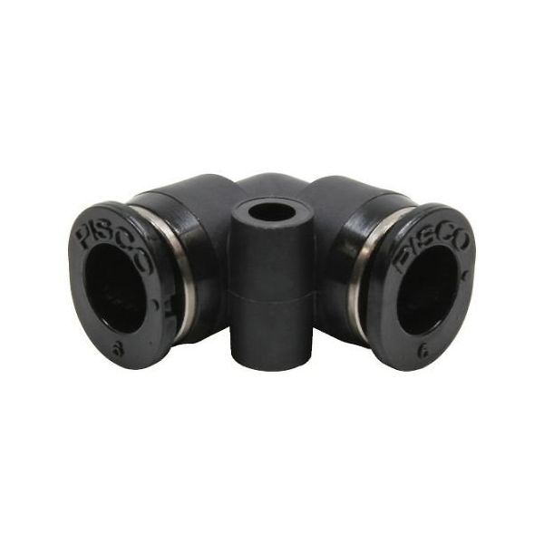 日本ピスコ チューブフィッティング ミニユニオンエルボ PV6M 1個 61-1910-61（直送品）