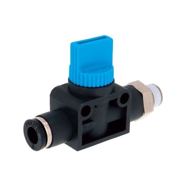 日本ピスコ ハンドバルブ ストレートA3方弁チューブ6出力R1/8 HV6-01 1個 64-4805-29（直送品）