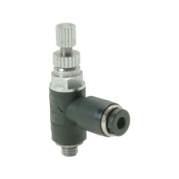 日本ピスコ スピードコントローラ低流量タイプ エルボ JSC4-M3AL 1個 64-4805-41（直送品）