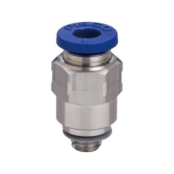 日本ピスコ SUS304継手 ストレート PC6-M6SUS 1個 64-4805-82（直送品）