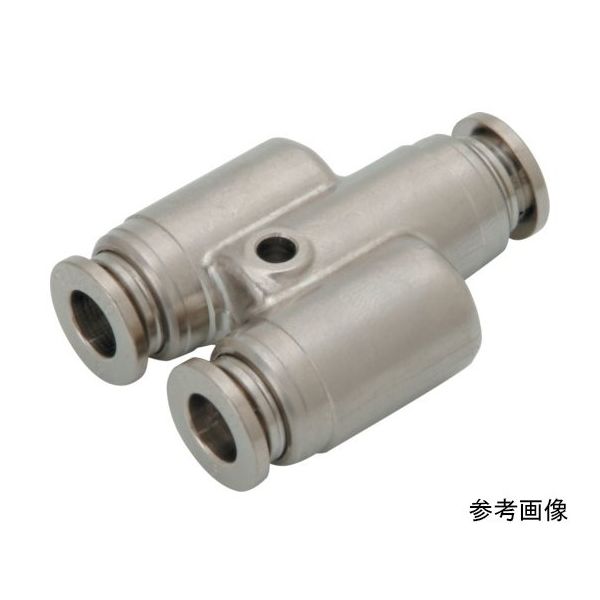 日本ピスコ 耐スパッタ用ワンタッチ継手 チューブフィッティング ブラスユニオンワイ チューブ12 カバー無し KY12-1 1個（直送品）