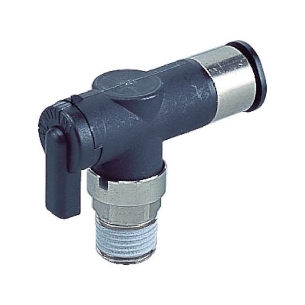 日本ピスコ ボールバルブ 10シリーズ エルボBタイプ BVLC4-01 1個 61-1972-60（直送品）