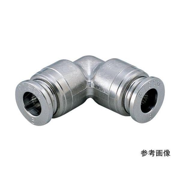 日本ピスコ チューブフィッティングブラス ユニオンエルボ カバー無し KV6-1 1個 64-8587-53（直送品）