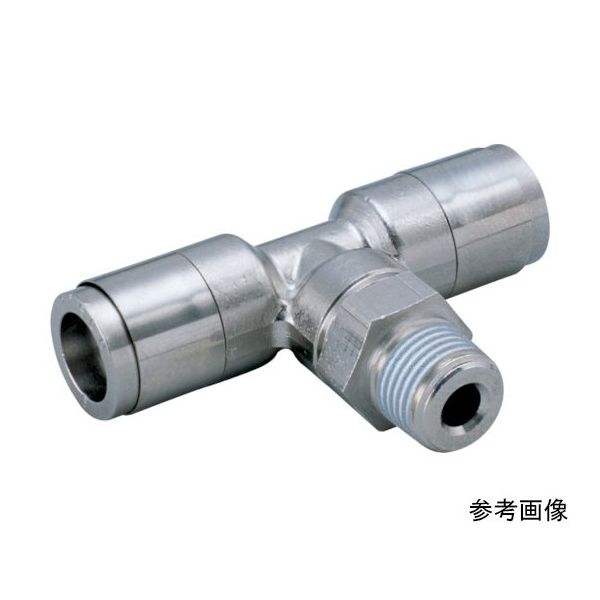 日本ピスコ チューブフィッティング ブラスティー チューブ6 ネジR1/4 ゴムHNBR KB6-02 1個 64-8574-54（直送品）