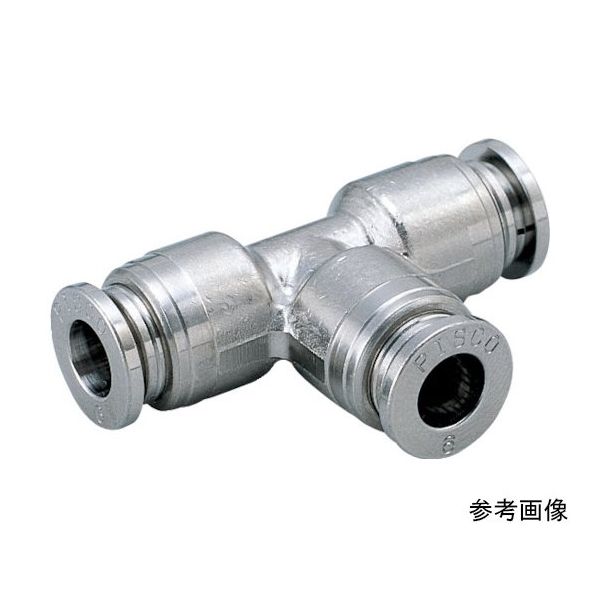 日本ピスコ チューブフィッティングブラス ユニオンティー カバー無し KE10-1 1個 64-8577-39（直送品）