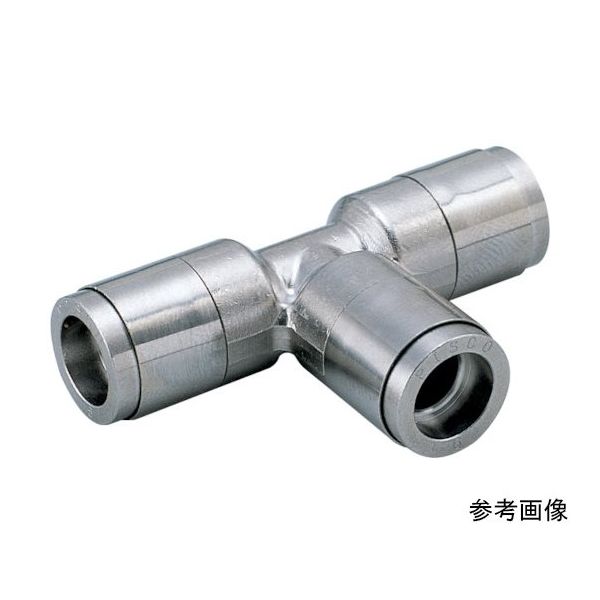 日本ピスコ チューブフィッティングブラス ユニオンティー カバー付き KE12 1個 64-8577-40（直送品）