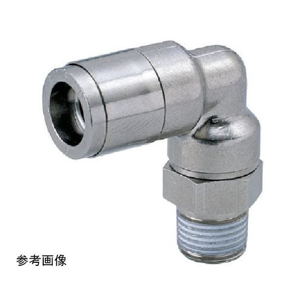 日本ピスコ チューブフィッティング ブラスエルボ チューブ10 ネジR3/8 ゴムHNBR KL1003 1個 64-8581-28（直送品）