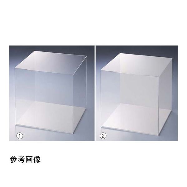 アズワン ディスプレイケース 底・背面 白 65-8768-31 1個（直送品）