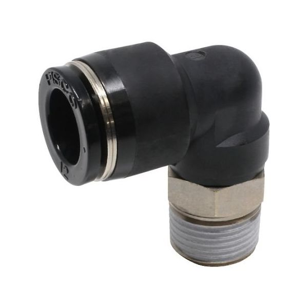 日本ピスコ チューブフィッティング エルボ 適合外径12mm 接続口径R3/8 PL12-03 1個 61-1907-84（直送品）