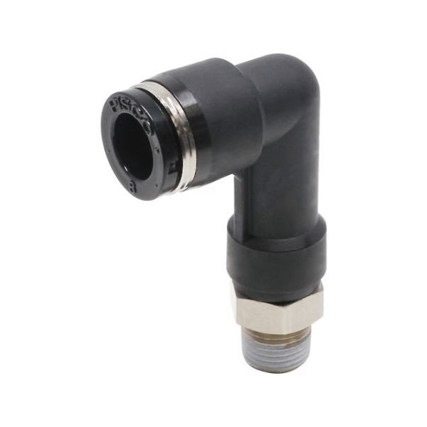 日本ピスコ チューブフィッティング ロングエルボ チューブ8 接続口径R1/8 PLL8-01 1個 61-1907-89（直送品）