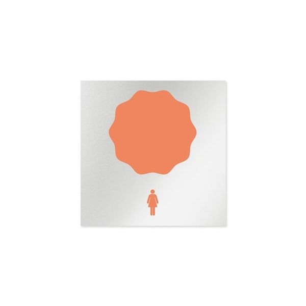 フジタ 室名札 アルミ板150角 病院向け ポップ 女子トイレ1 AL-1515 HB-IN1-0105 1枚 64-8877-13（直送品）