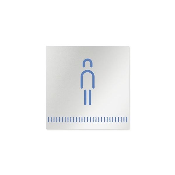 フジタ 室名札 アルミ板150角 病院向け Towelデザイン 男子トイレ2 AL-1515 HB-NT2-0104 1枚（直送品）