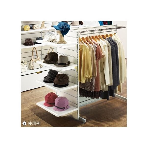 アズワン オプション エンドパネル リスタプラス中央両面タイプ用 ホワイト 65-8769-10 1台（直送品）