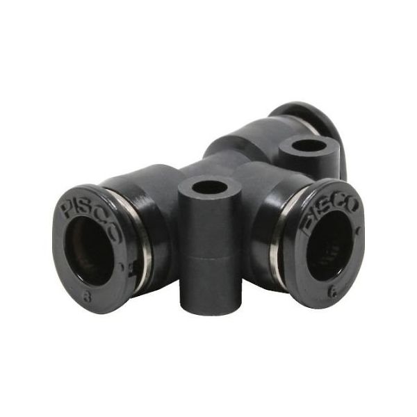 日本ピスコ チューブフィッティング ミニタイプユニオンティー PE6M 1個 61-1910-64（直送品）