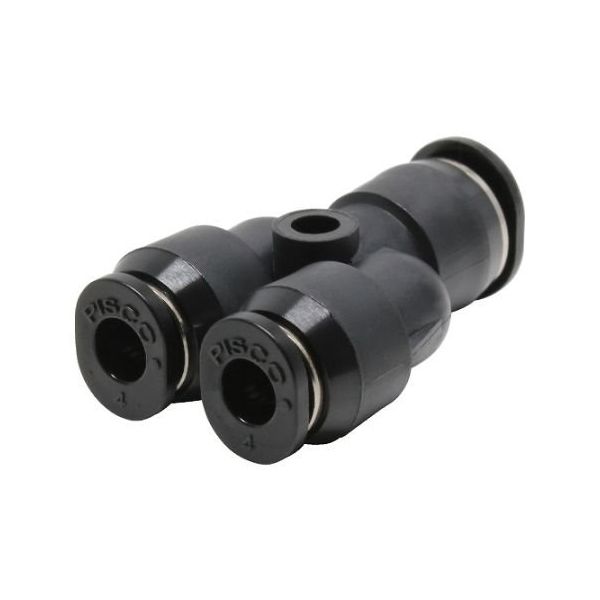 日本ピスコ チューブフィッティングミニタイプ 違径ユニオンワイ 6×4 PW6-4M 1個 61-1910-74（直送品）