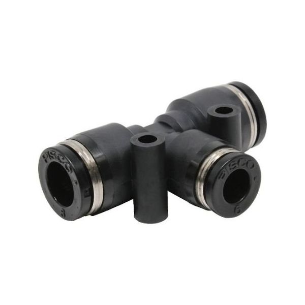 日本ピスコ チューブフィッティング 違径ユニオンティー 8×8×6 PEG8-6 1個 61-1908-60（直送品）