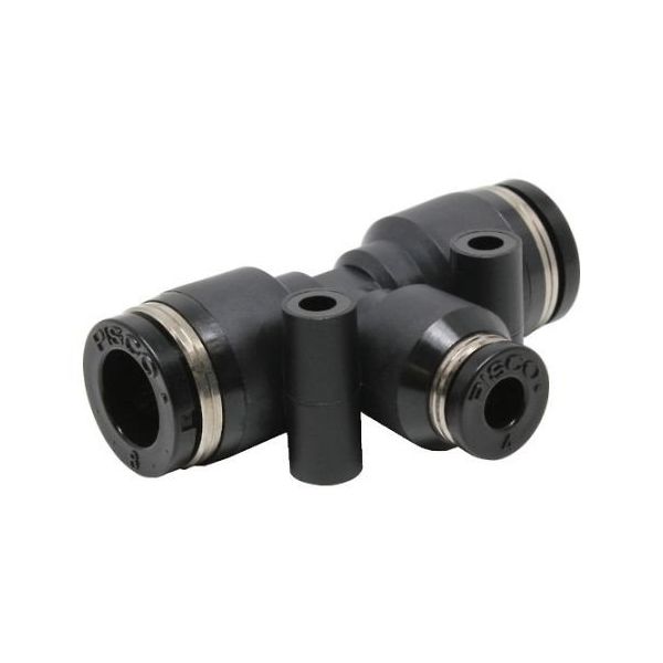 日本ピスコ チューブフィッティング 違径ユニオンティー 8×8×4 PEG8-4 1個 61-1908-59（直送品）