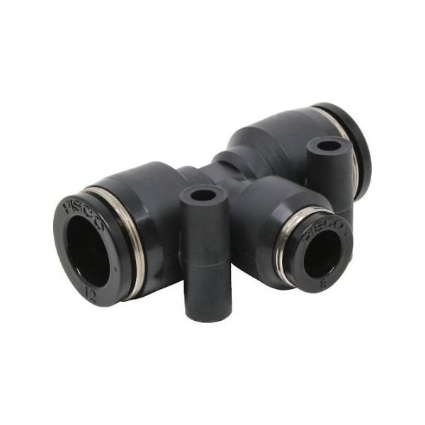日本ピスコ チューブフィッティング 違径ユニオンティー 12×12×8 PEG12-8 1個 61-1908-63（直送品）