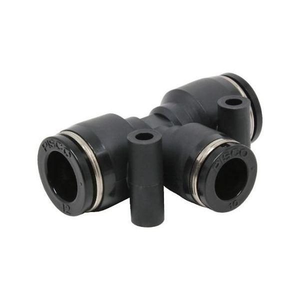 日本ピスコ チューブフィッティング 違径ユニオンティー 12×12×10 PEG12-10 1個 61-1908-64（直送品）