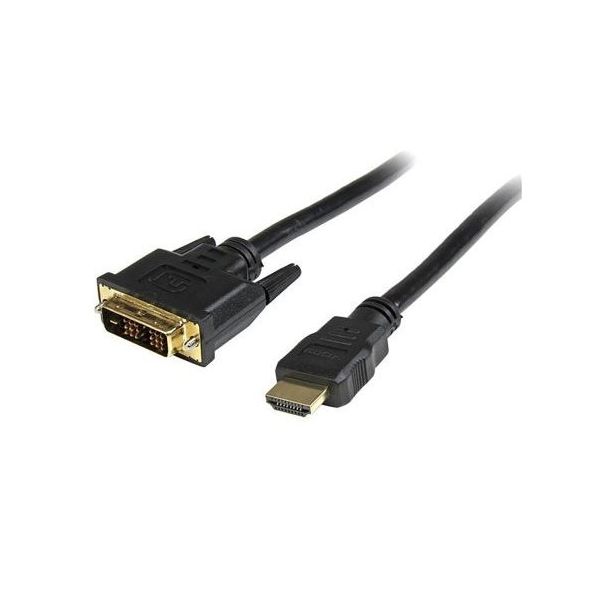 StarTech.com 6ft HDMI to DVI Multimedia Cable HDMIDVIMM6 1個 63-9837-32（直送品）