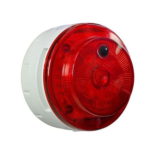 日惠製作所 電池式LED多目的警報器 ニコUFOmyobo(赤) 盗難侵入 接点 VK10M-B04NR-TN 1個 64-2541-02（直送品）