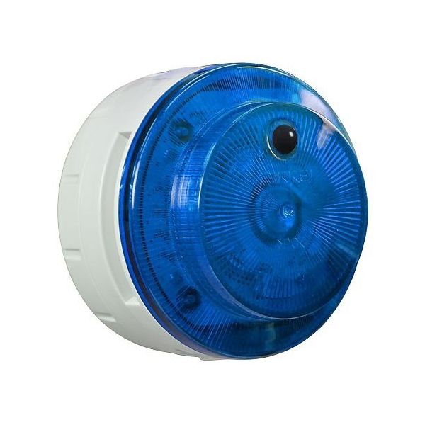 日惠製作所 電池式LED多目的警報器 ニコUFOmyobo(青) 道路工事 接点 VK10M-B04NB-DK 1個 64-2541-16（直送品）