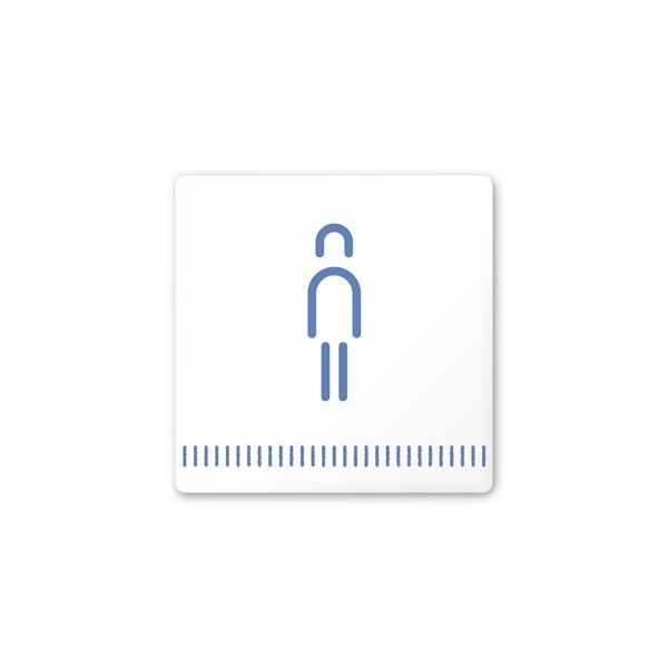 フジタ 室名札 白マットアクリル150角 病院向け Towelデザイン 男子トイレ2 AC-1515 HA-NT2-0104 1枚（直送品）