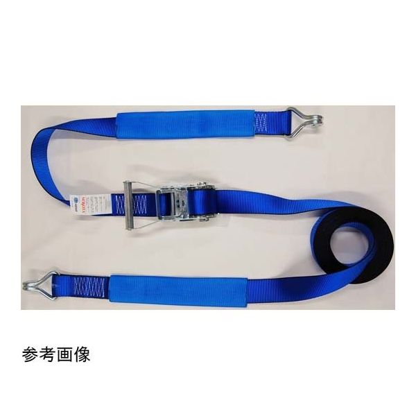 アズワン SEWOTA ラチェット式ラッシングベルト 5tタイプ 固定側:0.5M 調整側:7M Jフック 65-8102-09 1本（直送品）
