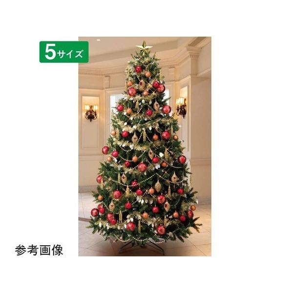 アズワン コンチネンタルクリスマスツリーセット レッド H300×W160cm 65-8114-80 1セット（直送品）