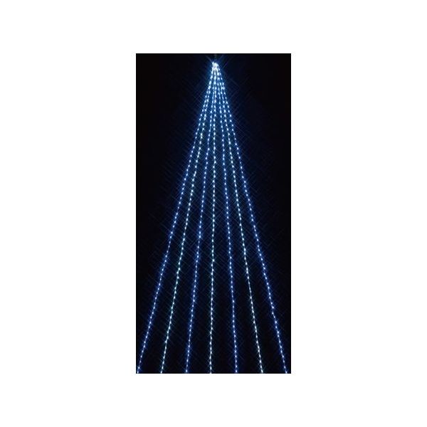 アズワン 【672球】LEDドレープライト 屋外使用可 ホワイトブルー 65-8114-97 1セット（直送品）