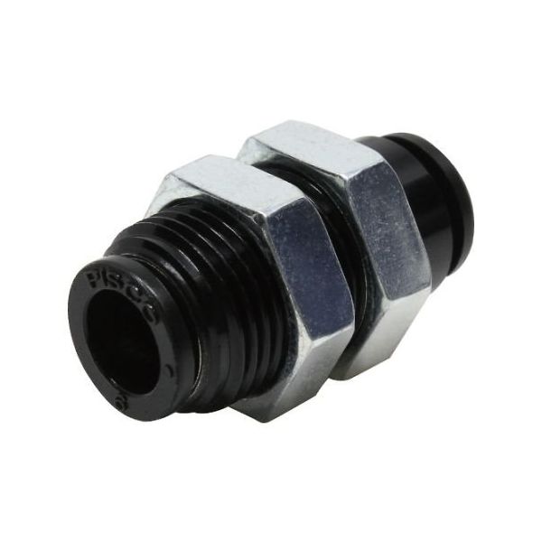 日本ピスコ チューブフィッティングミニタイプ 隔壁ユニオン 6×6 PM6M 1個 61-1910-87（直送品）