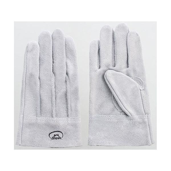 富士グローブ 牛床皮背縫手袋 ジャスト小さめ 1611 1ケース(10双) 64-8297-66（直送品）