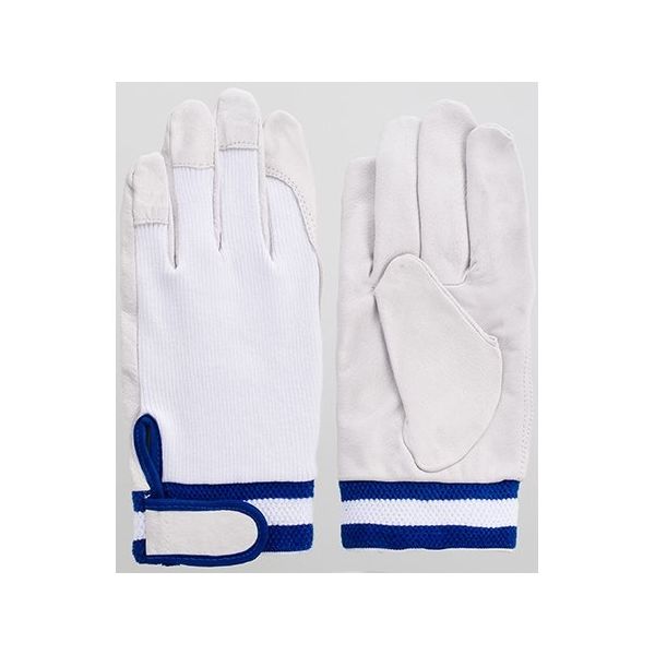 富士グローブ 豚本皮甲メリマジック付手袋 白64-8297