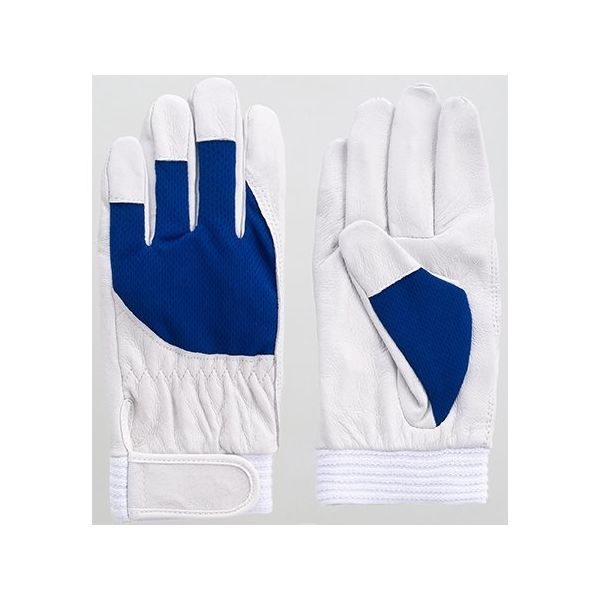 富士グローブ 豚本皮手袋 アスリート ブルー L 5872 1ケース(10双) 64-8297-17（直送品）