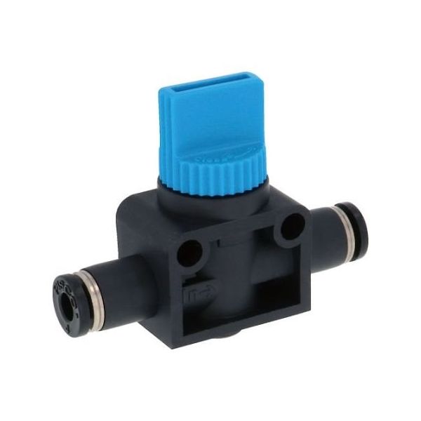 日本ピスコ ハンドバルブ ユニオンストレート2方弁チューブ4出力4 HV4-4-2 1個 61-1973-82（直送品）