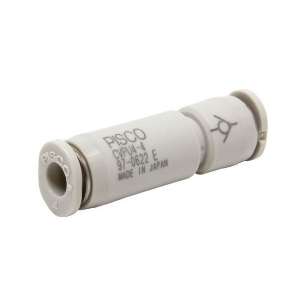 日本ピスコ チェックバルブ ユニオンストレート樹脂タイプ CVPU4-4 1個 61-1974-15（直送品）