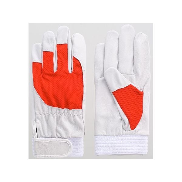 富士グローブ 豚本皮手袋 アスリート レッド LL 5881 1ケース(10双) 64-8298-18（直送品）