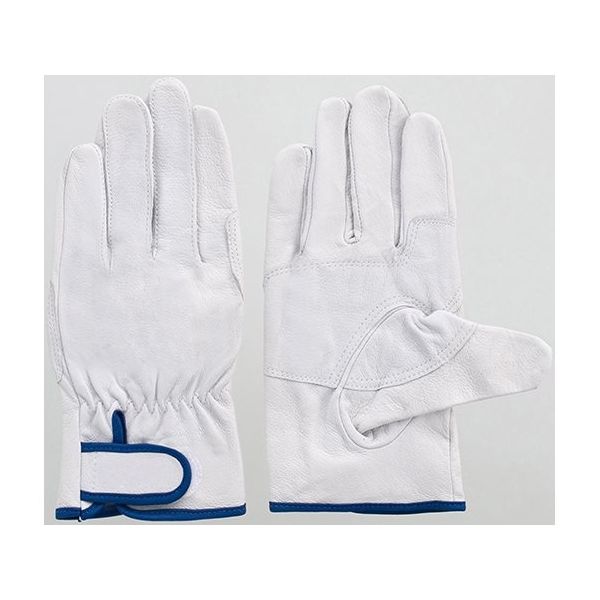 富士グローブ 豚本皮レインジャー型アテ付手袋 白 L 5913 1ケース(10双) 64-8298-23（直送品）