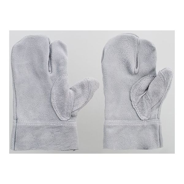 富士グローブ 牛床皮両面3指手袋 No.8 フリー 1515 1ケース(10双) 64-8298-82（直送品）